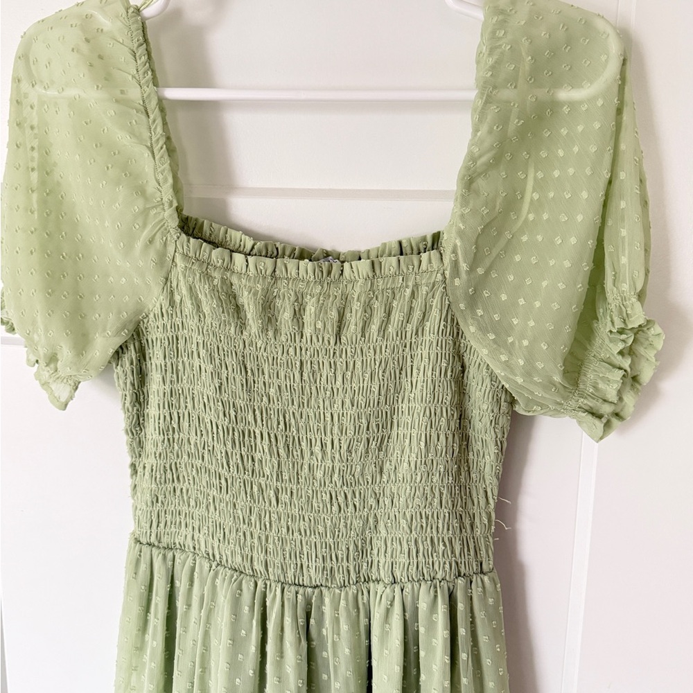Patrons of Peace Light Green Maxi Dress